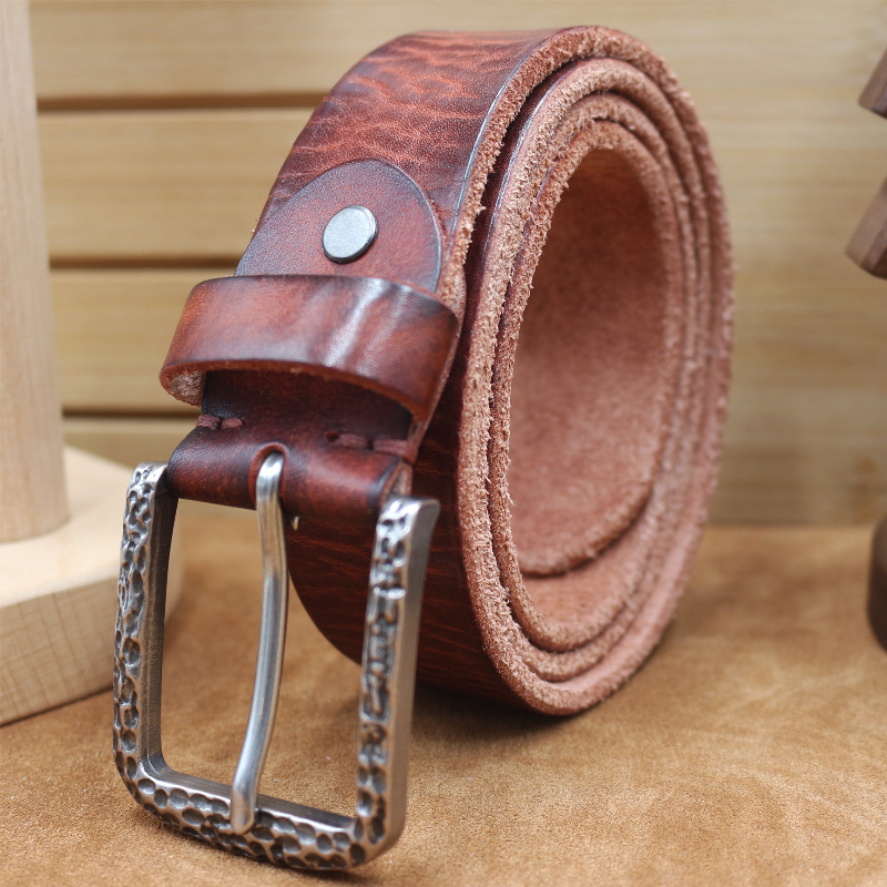 Hudson | Men's Vintage Distressed Top Layer Pure Cowhide Leather Belt