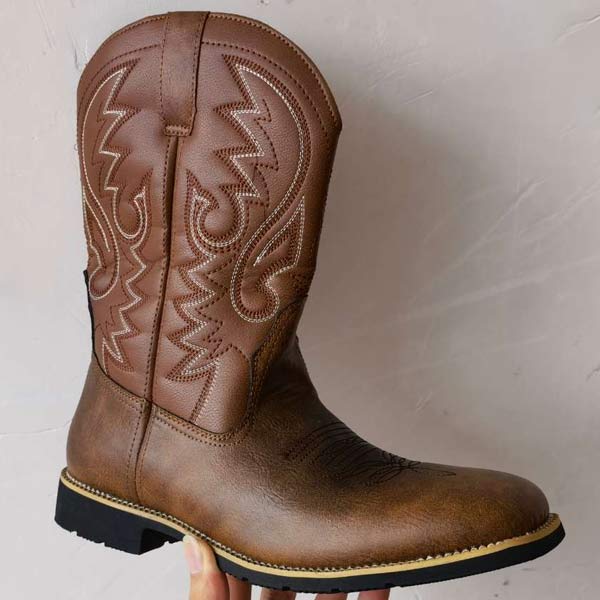 MARTIN | MEN'S VINTAGE EMBROIDERED TALL BOOTS