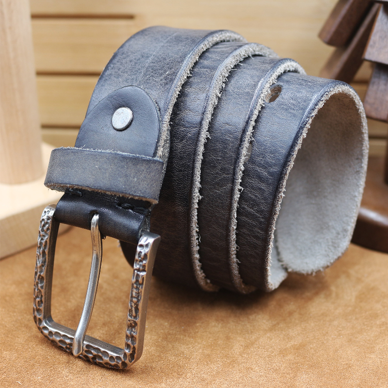 Hudson | Men's Vintage Distressed Top Layer Pure Cowhide Leather Belt