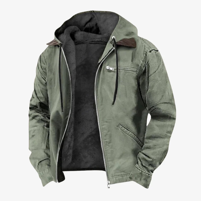 Leo | Modern valvety Jacket with Hood