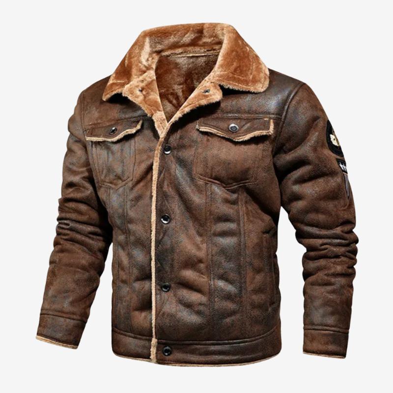 Evan | Warm and Versatile Leather Jacket