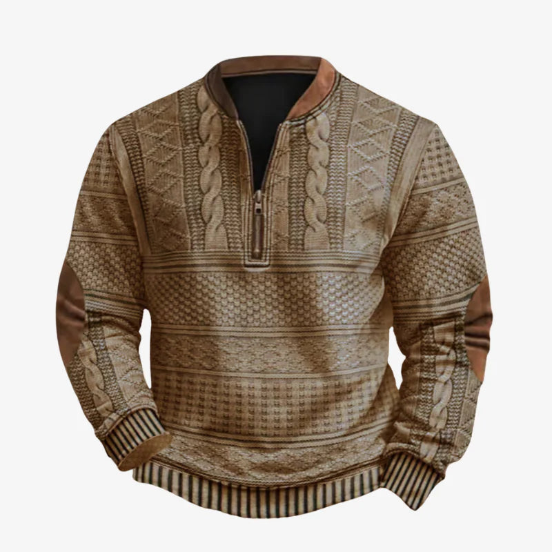 Leo | Classic Cotton Zip-Up Sweatshirt