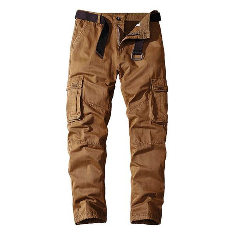 John | CASUAL STRAIGHT MULTI-POCKET CARGO PANTS