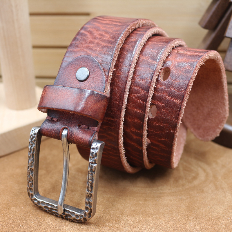 Hudson | Men's Vintage Distressed Top Layer Pure Cowhide Leather Belt