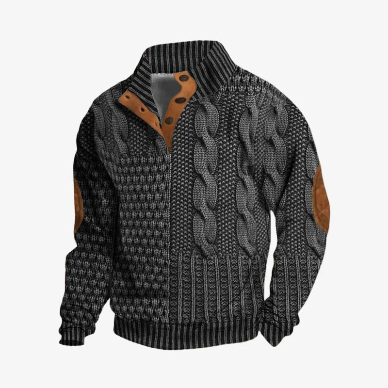 Leo | Textured Premium Knit Sweatshirt
