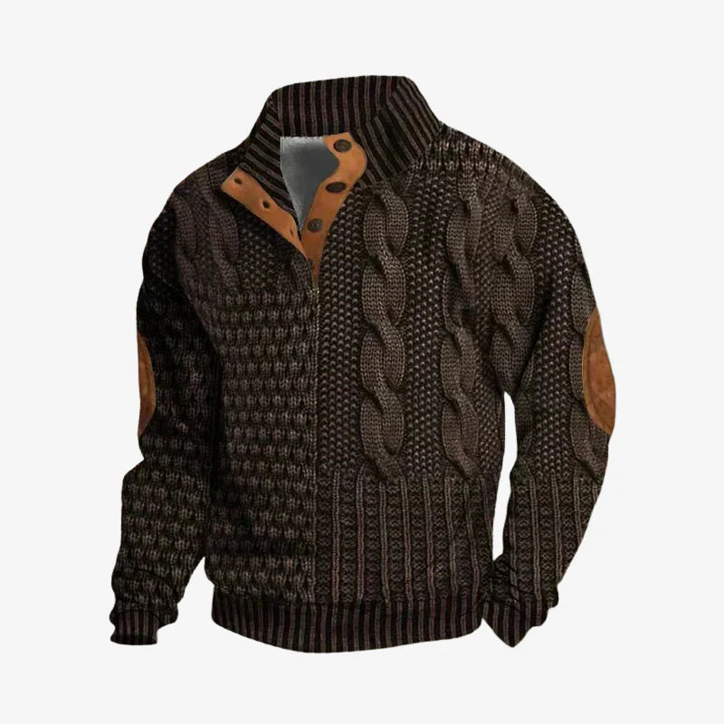 Leo | Textured Premium Knit Sweatshirt