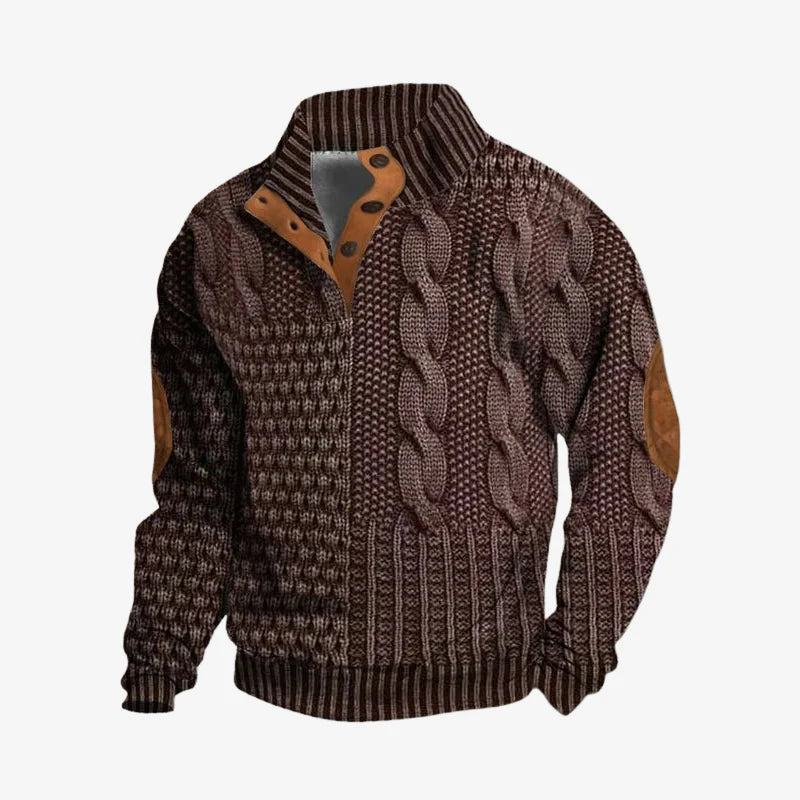 Leo | Textured Premium Knit Sweatshirt