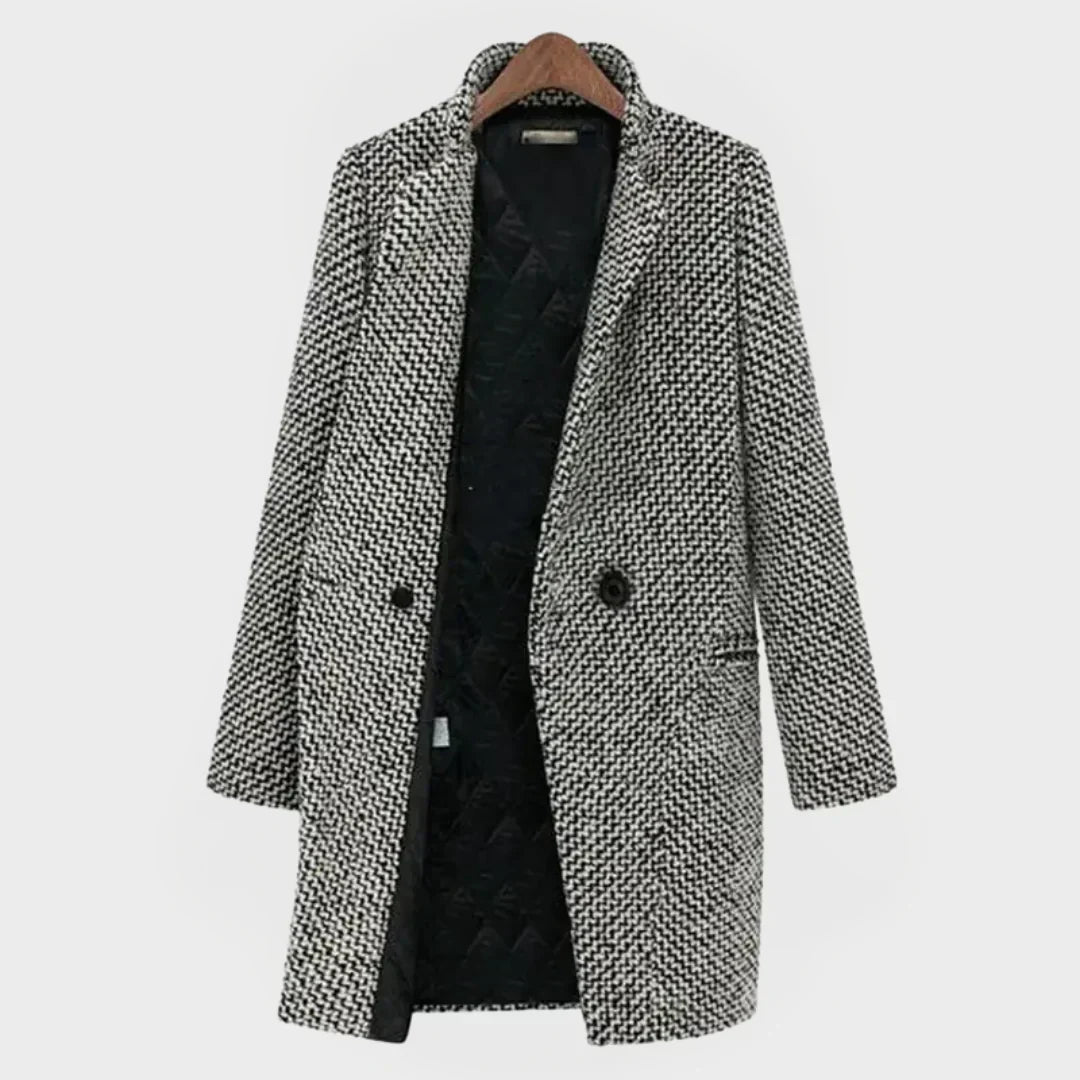 Loren | Midi coat in artisanal wool