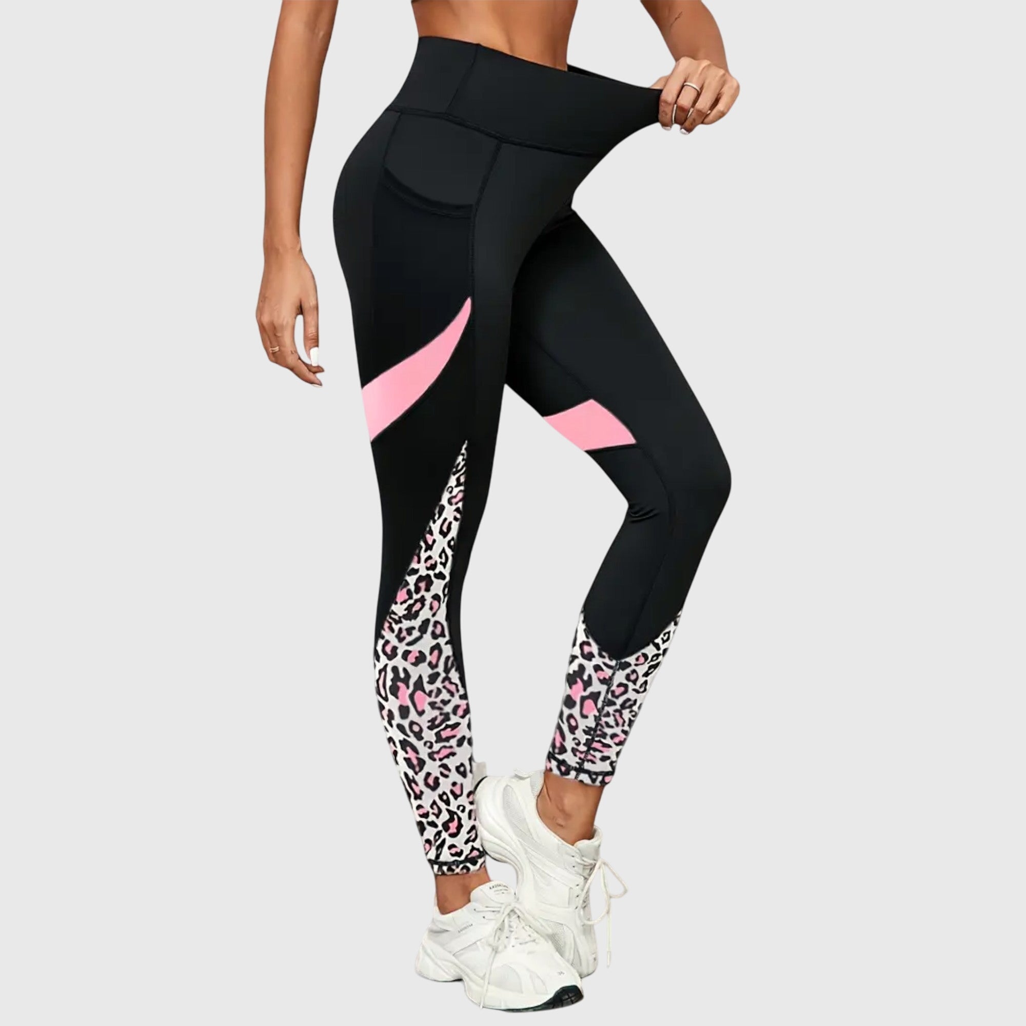 Marlene | High-Waisted Leopard Print Training Pants