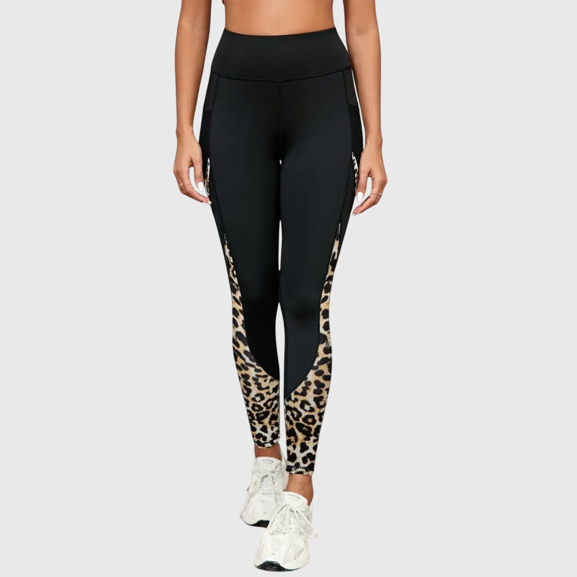 Marlene | High-Waisted Leopard Print Training Pants