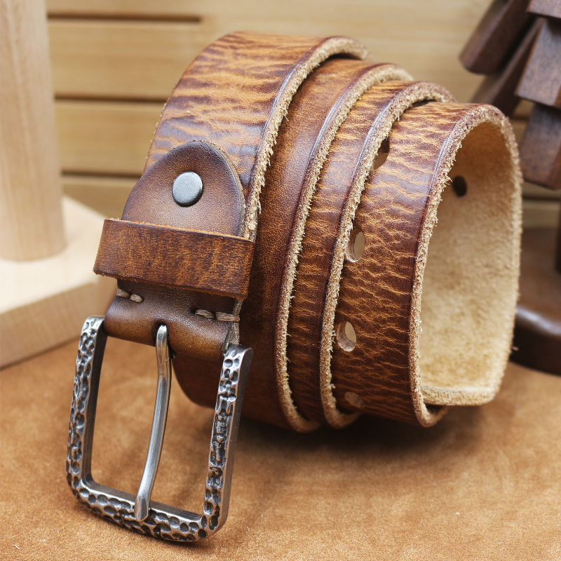 Hudson | Men's Vintage Distressed Top Layer Pure Cowhide Leather Belt