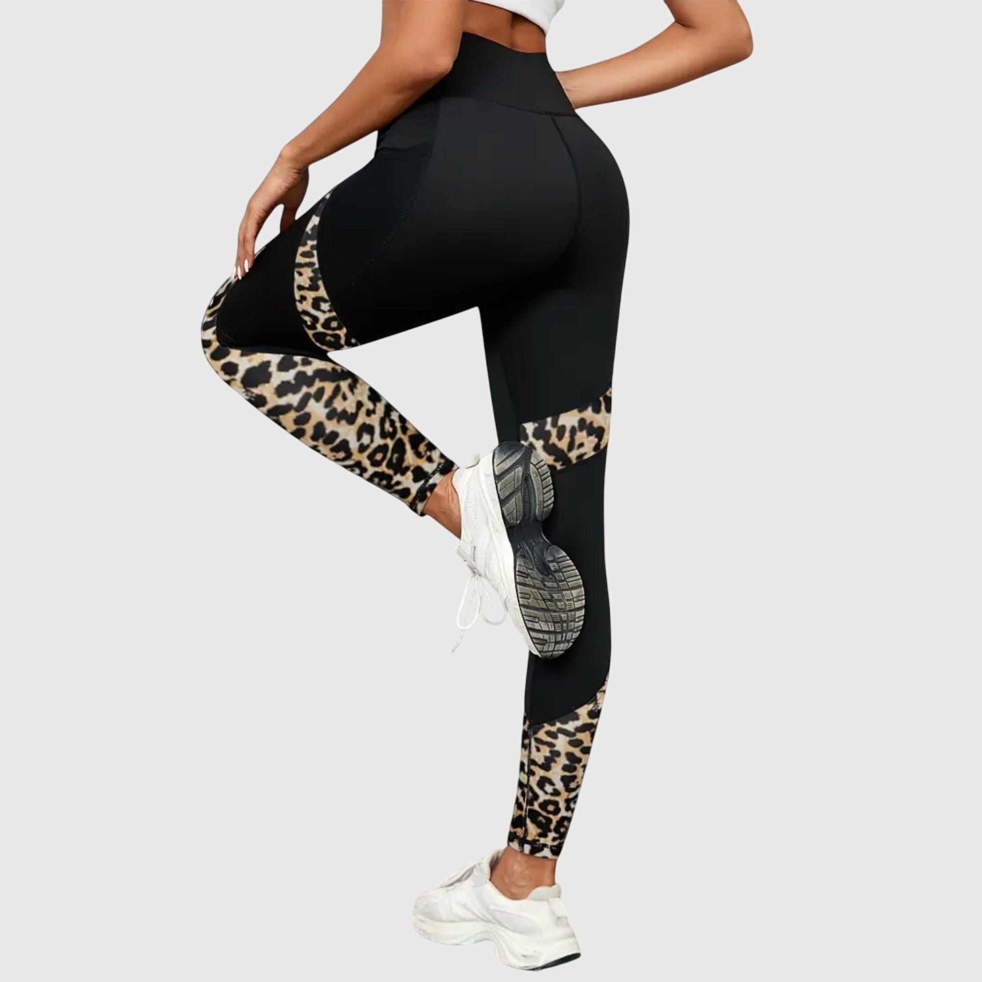 Marlene | High-Waisted Leopard Print Training Pants