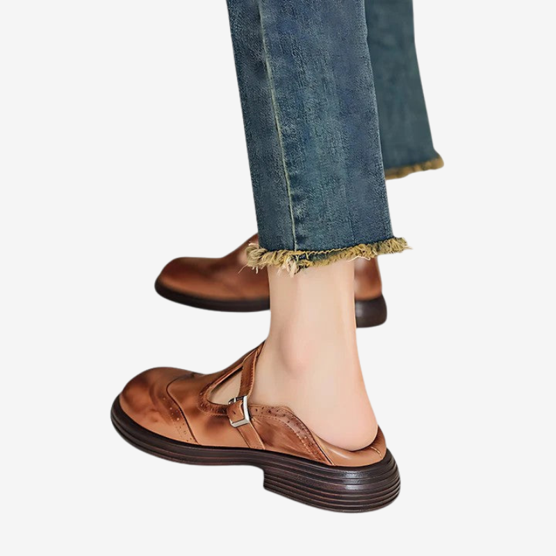 Amber | Classic Handmade leather Mary Jane