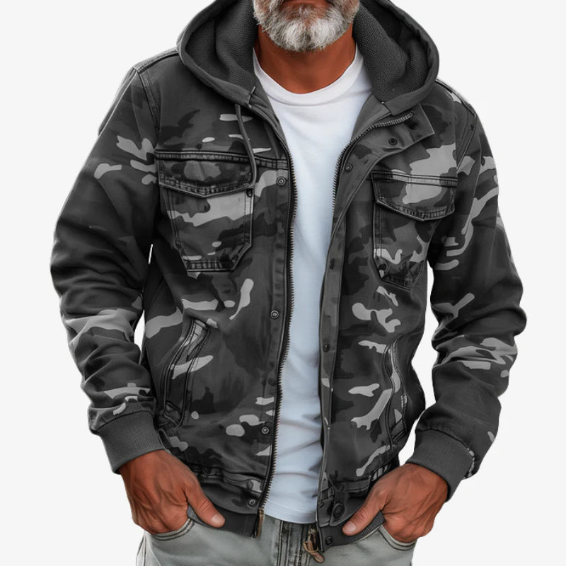 Adam | Camouflage Pattern Cotton Jacket