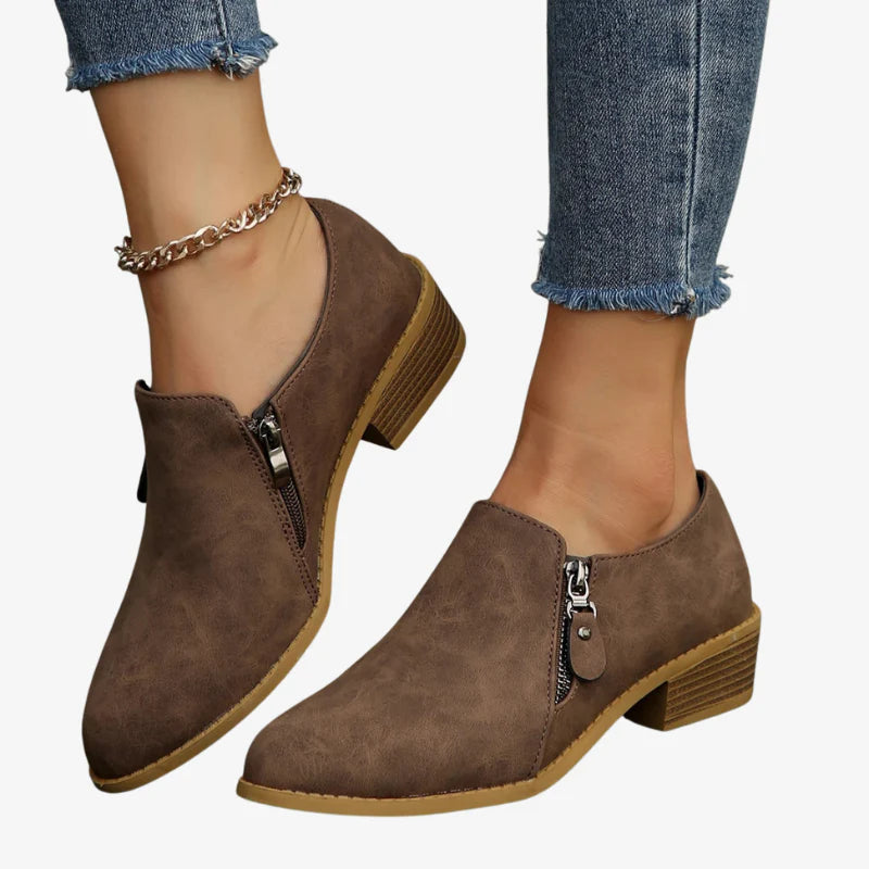 Phoebe | Flexible Comfort Faux Suede Ankle Boots