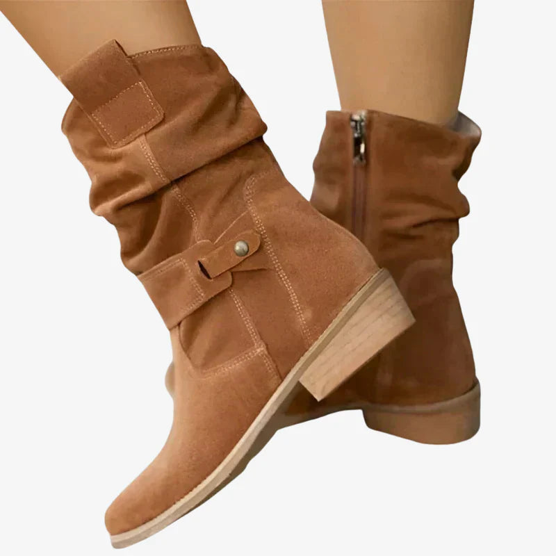 Phoebe | Classic Orthopedic Faux Suede Boots