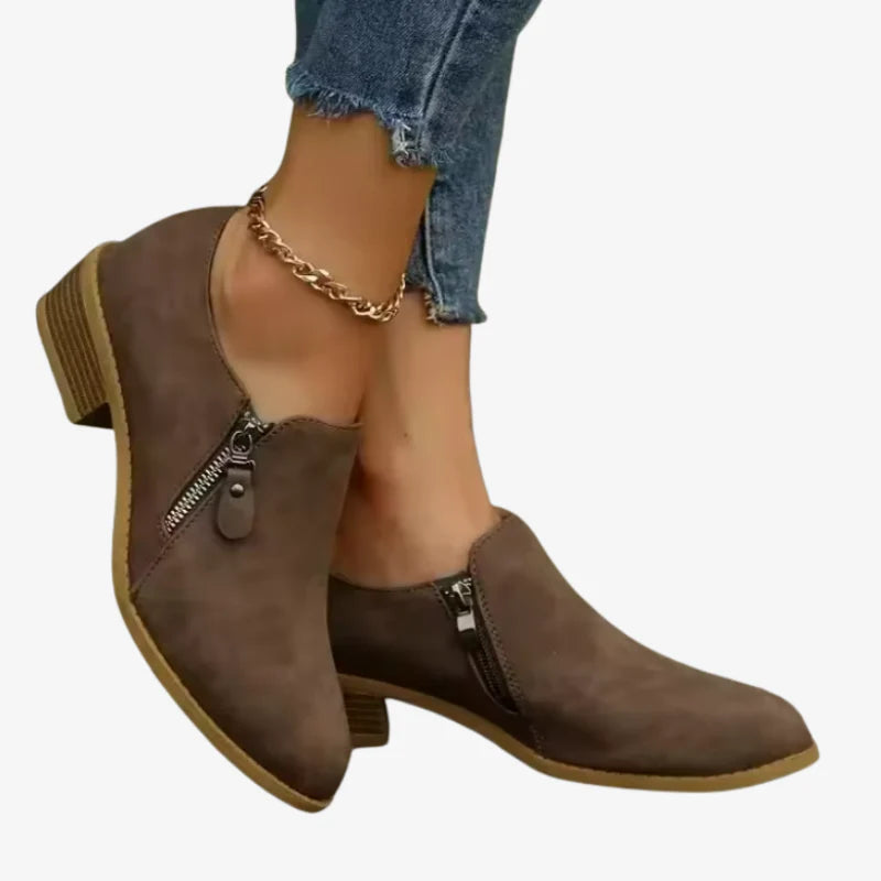 Phoebe | Flexible Comfort Faux Suede Ankle Boots