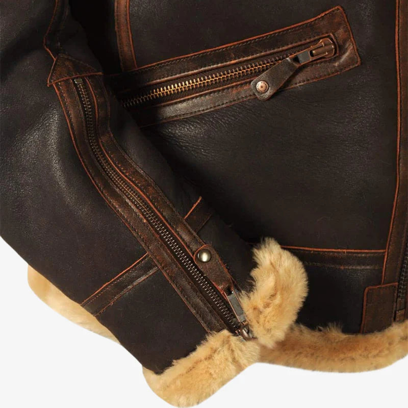 Adam | Vintage Brown Leather Jacket