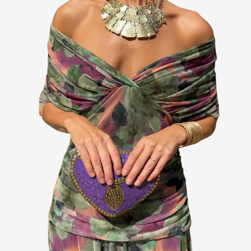 Caroline | Organic Cotton Voile Maxi Dress
