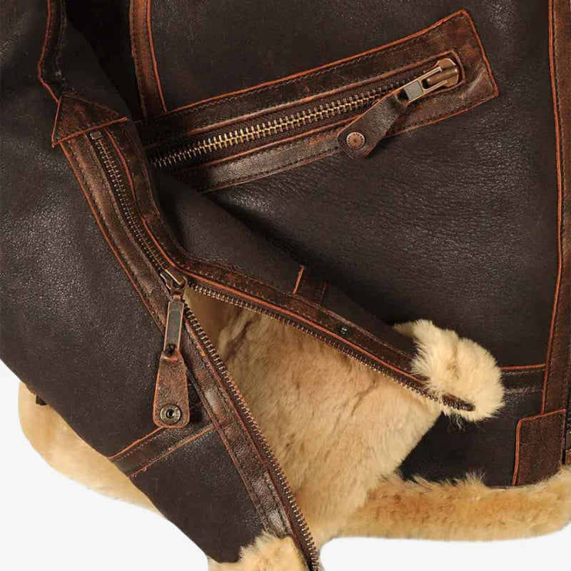 Adam | Vintage Brown Leather Jacket