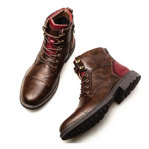 MARTIN | MEN'S PATCHWORK ANKLE BOOTS