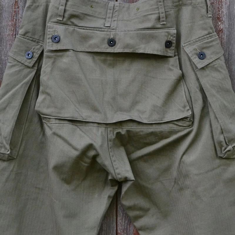 John | Men's Vintage Multi-pocket Straight-Leg Loose Cotton Cargo Trousers