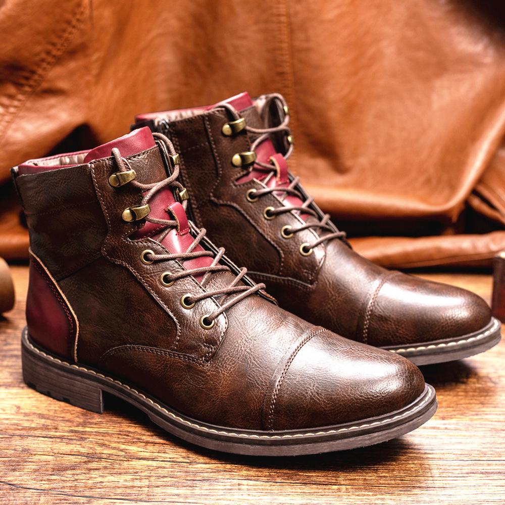 MARTIN | MEN'S PATCHWORK ANKLE BOOTS