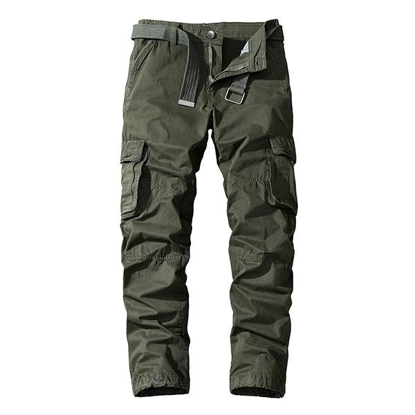 John | CASUAL STRAIGHT MULTI-POCKET CARGO PANTS
