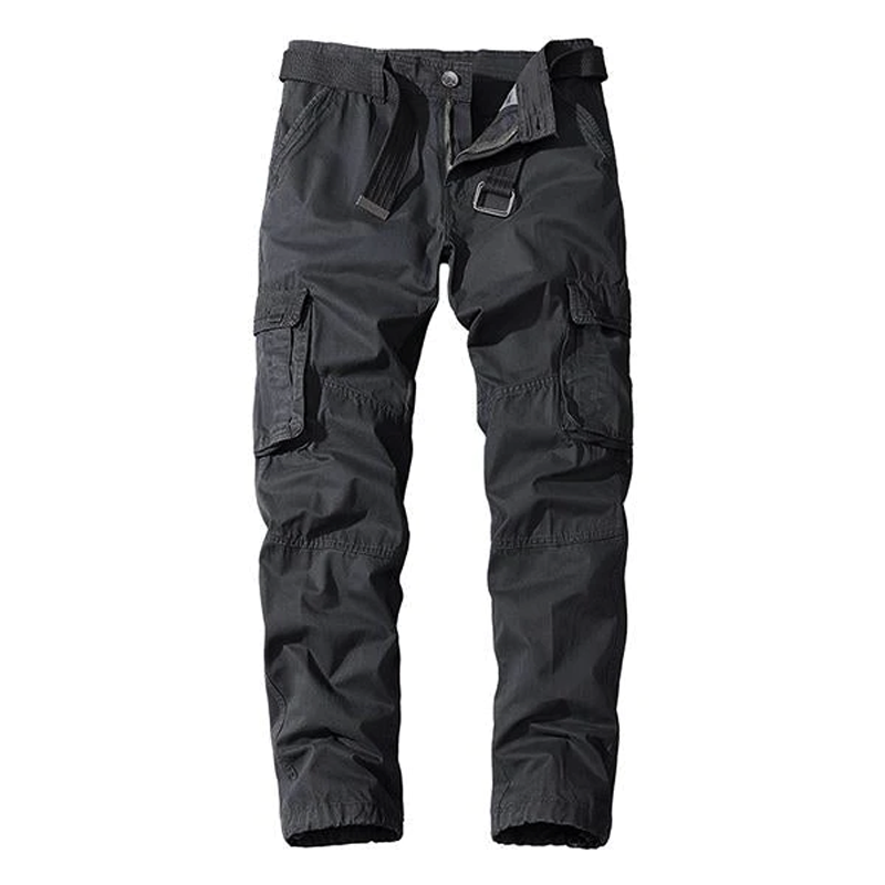 John | CASUAL STRAIGHT MULTI-POCKET CARGO PANTS