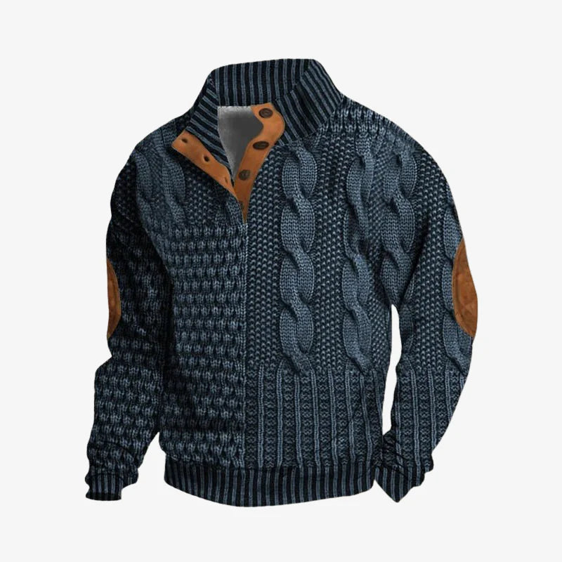 Leo | Textured Premium Knit Sweatshirt