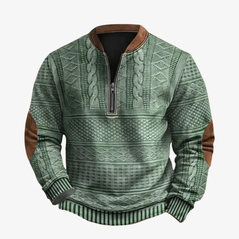 Leo | Classic Cotton Zip-Up Sweatshirt