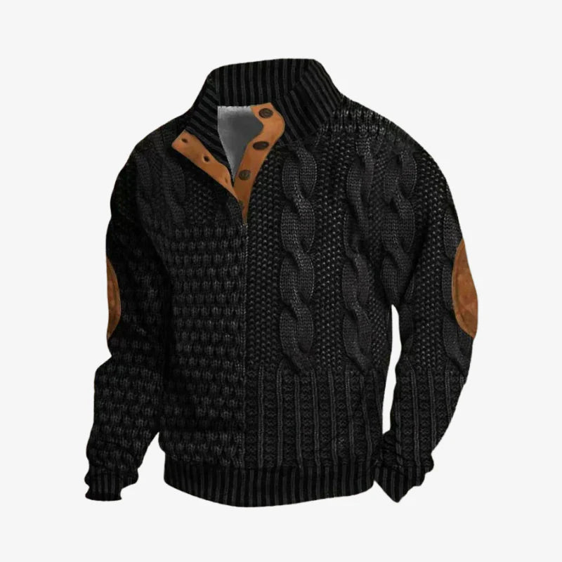 Leo | Textured Premium Knit Sweatshirt