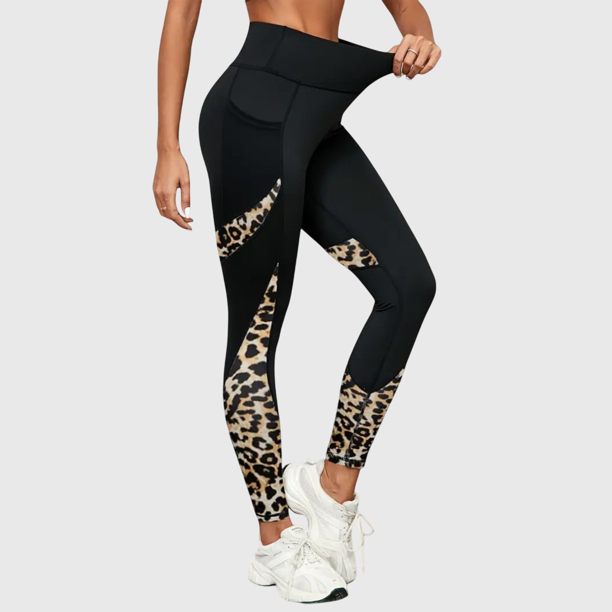 Marlene | High-Waisted Leopard Print Training Pants