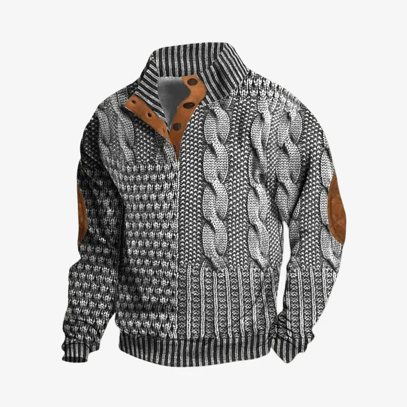 Leo | Textured Premium Knit Sweatshirt