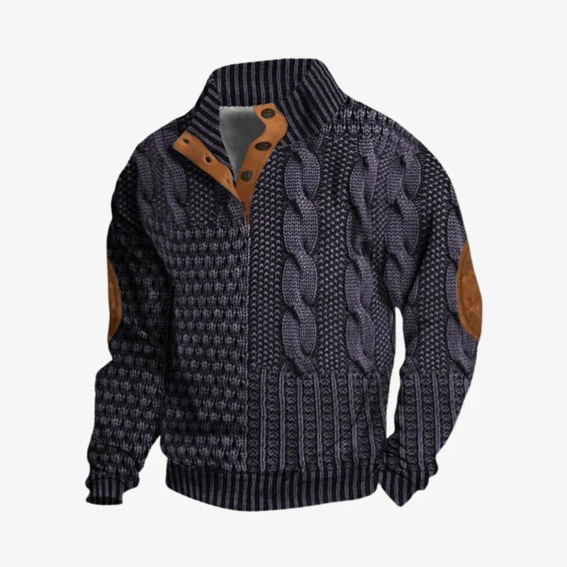 Leo | Textured Premium Knit Sweatshirt