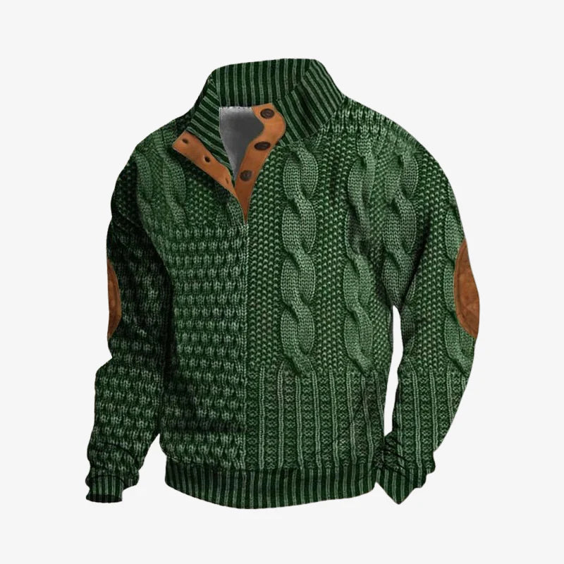 Leo | Textured Premium Knit Sweatshirt