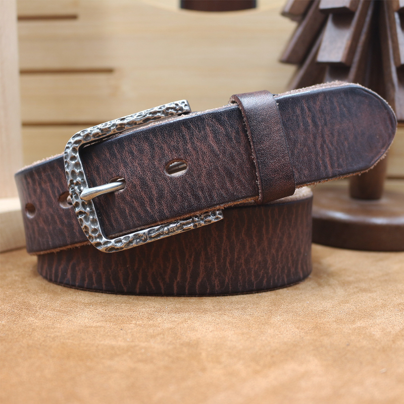 Hudson | Men's Vintage Distressed Top Layer Pure Cowhide Leather Belt