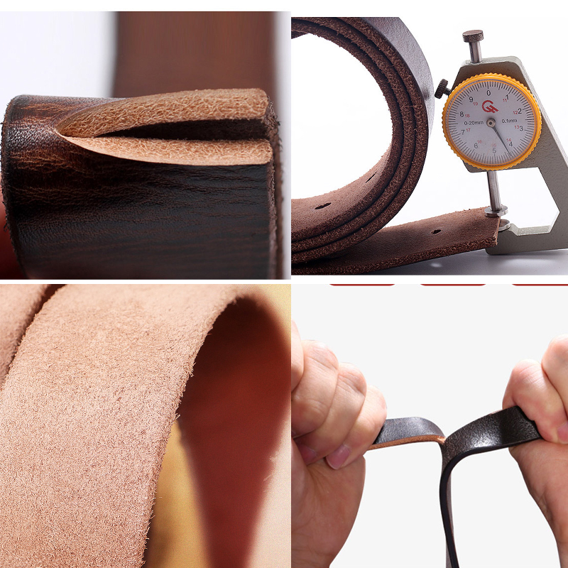 Hudson | Men's Vintage Distressed Top Layer Pure Cowhide Leather Belt