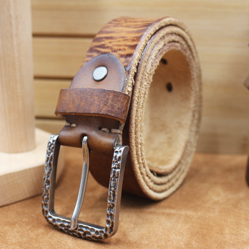 Hudson | Men's Vintage Distressed Top Layer Pure Cowhide Leather Belt