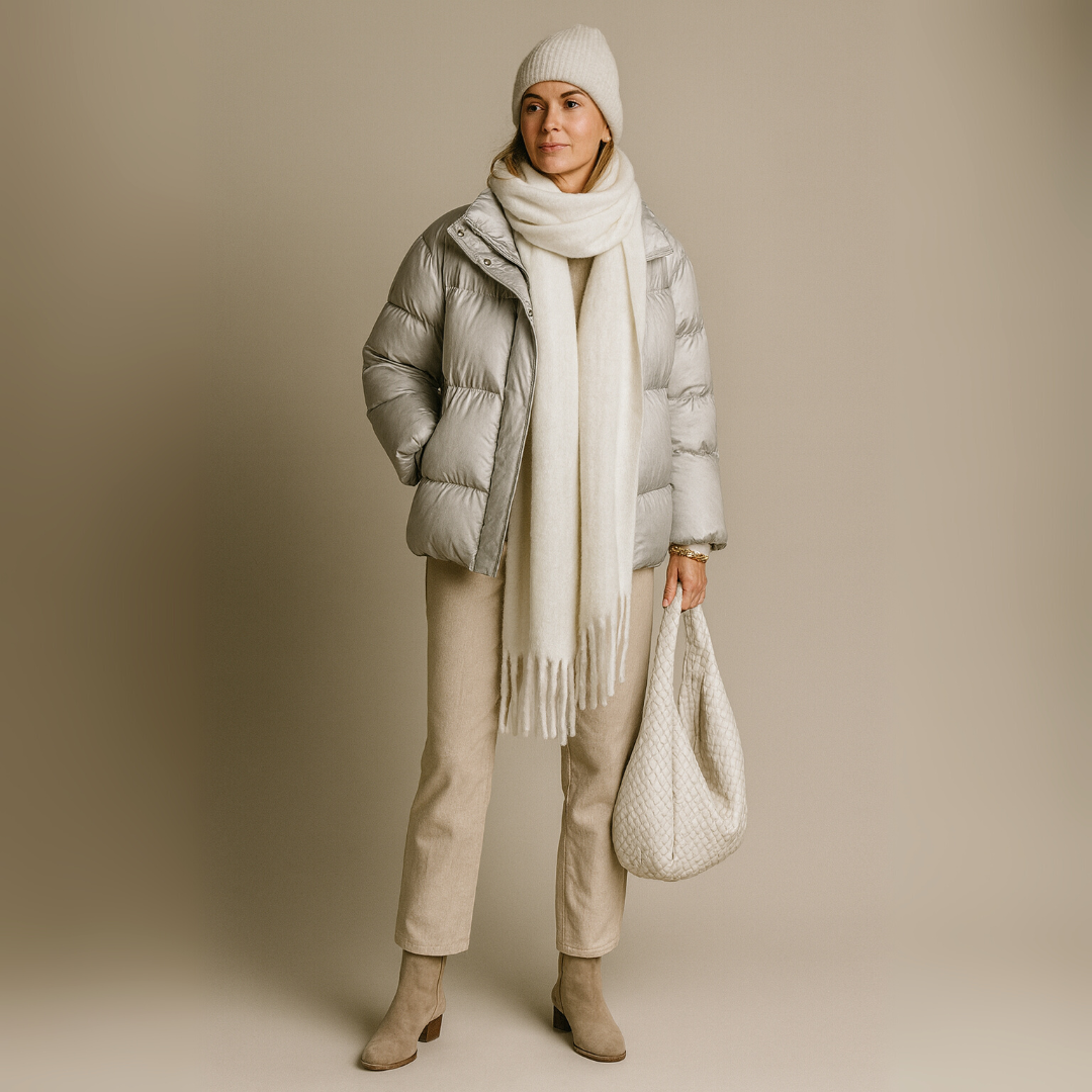 Marilena | Luxury Winter Cashmere Scarf with Classic Fringes