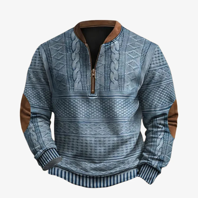 Leo | Classic Cotton Zip-Up Sweatshirt