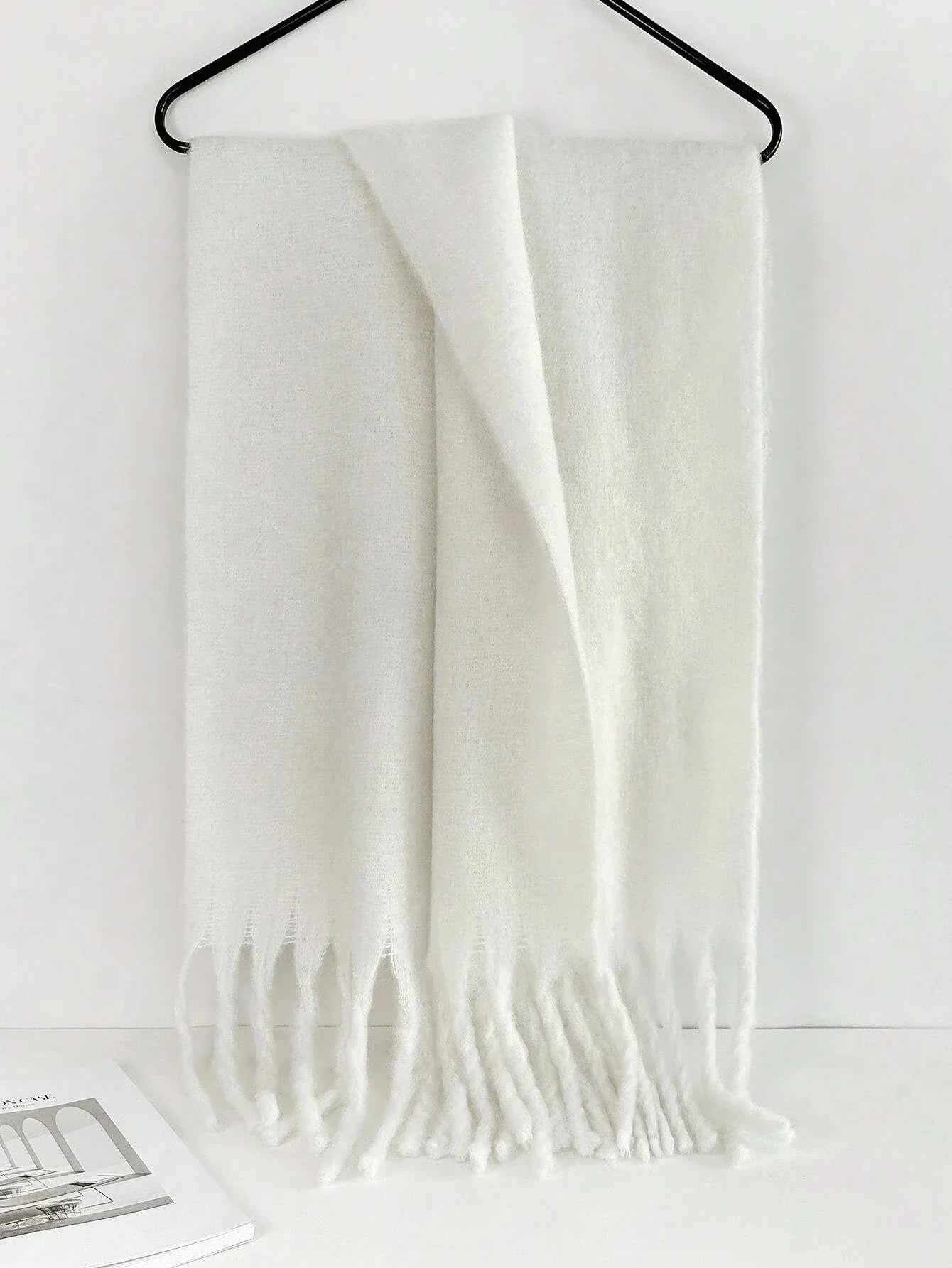 Marilena | Luxury Winter Cashmere Scarf with Classic Fringes