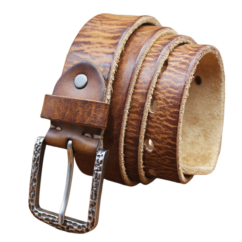 Hudson | Men's Vintage Distressed Top Layer Pure Cowhide Leather Belt