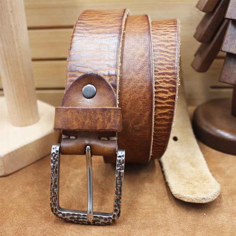 Hudson | Men's Vintage Distressed Top Layer Pure Cowhide Leather Belt