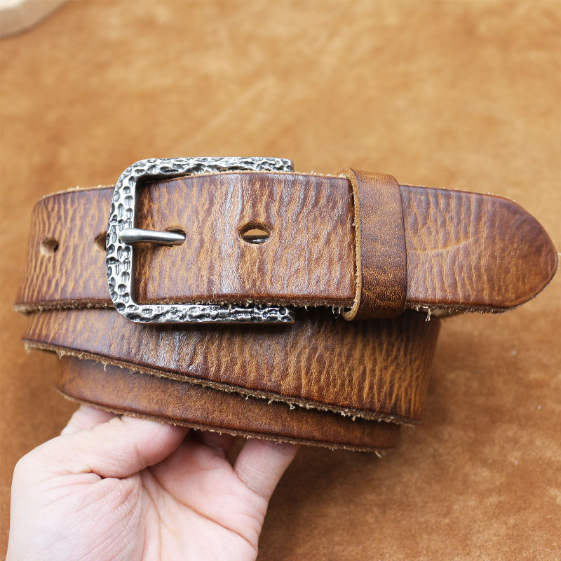 Hudson | Men's Vintage Distressed Top Layer Pure Cowhide Leather Belt