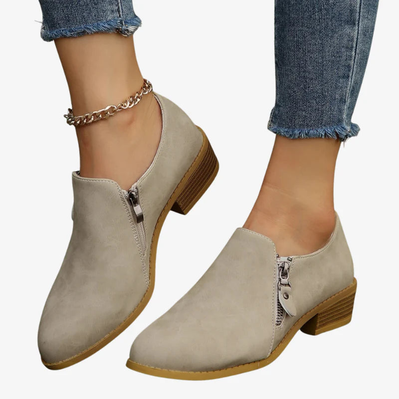 Phoebe | Flexible Comfort Faux Suede  Ankle Boots