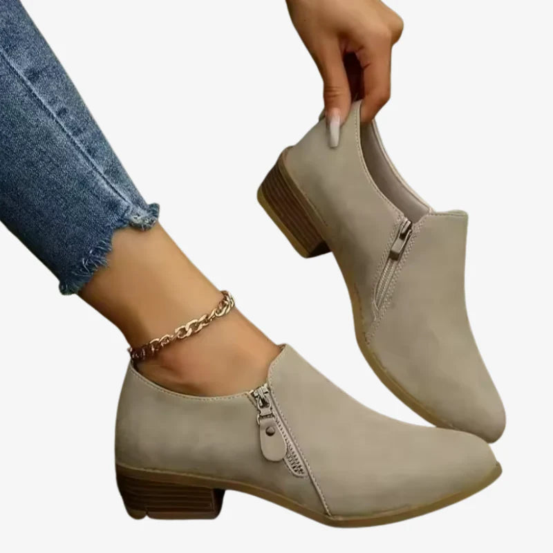 Phoebe | Flexible Comfort Faux Suede  Ankle Boots