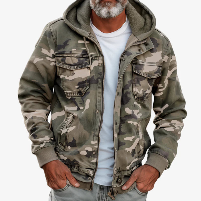 Adam | Camouflage Pattern Cotton Jacket