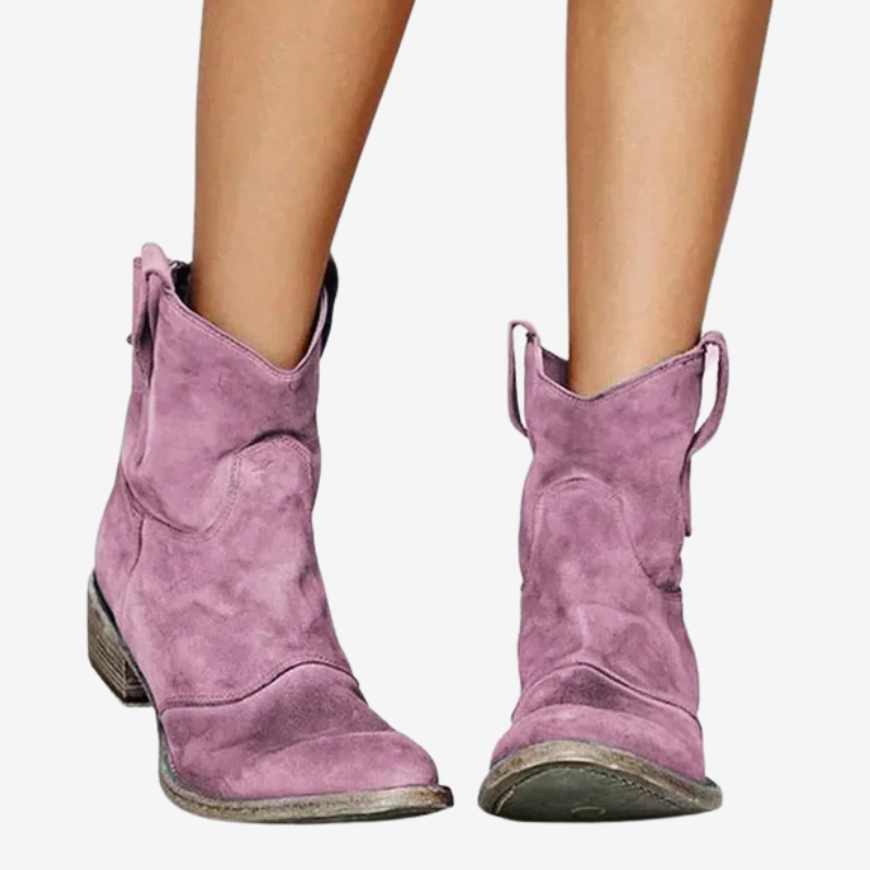 Amber | Stylish Velvet Cowboy Boots