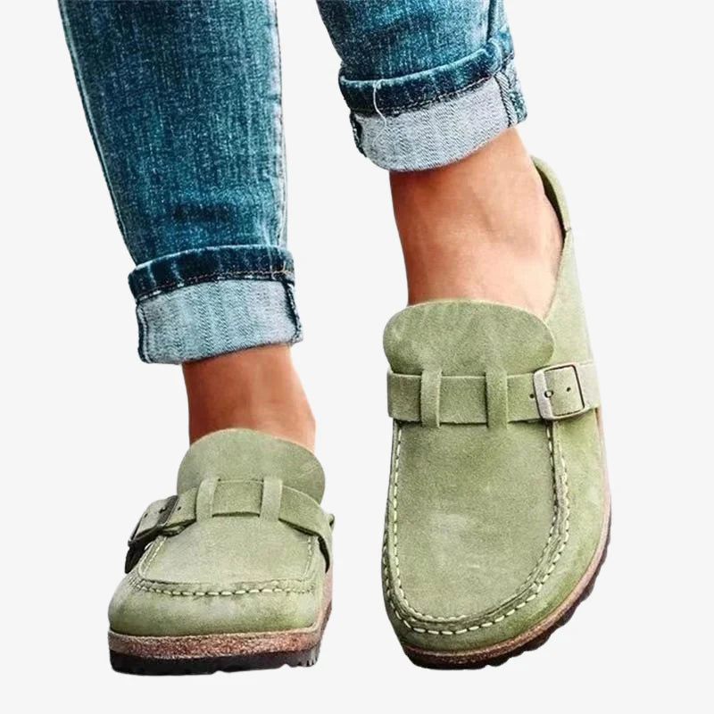 Phoebe | Flexible Support Suede Slip-Ons